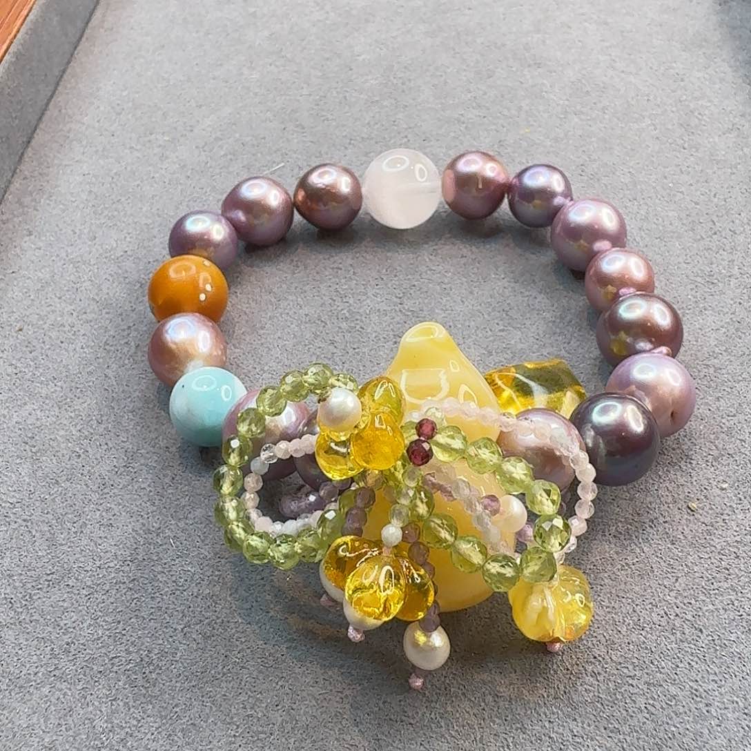 琥珀手链未镶嵌手串