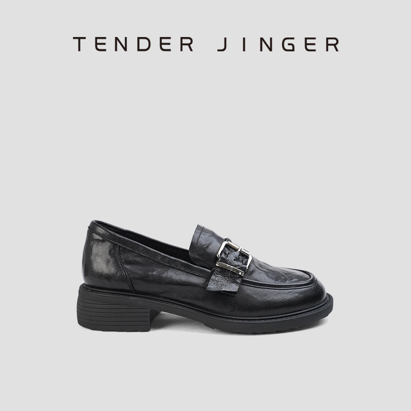 Tender Jinger｜2025新款女式羊皮乐福鞋小皮鞋ZS1034