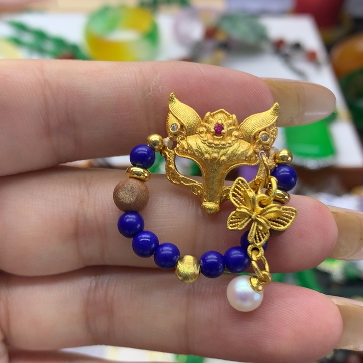 合金颈饰玛瑙/玉髓吊坠