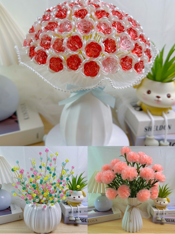 晓桥手工成品女神节活动（送花瓶）