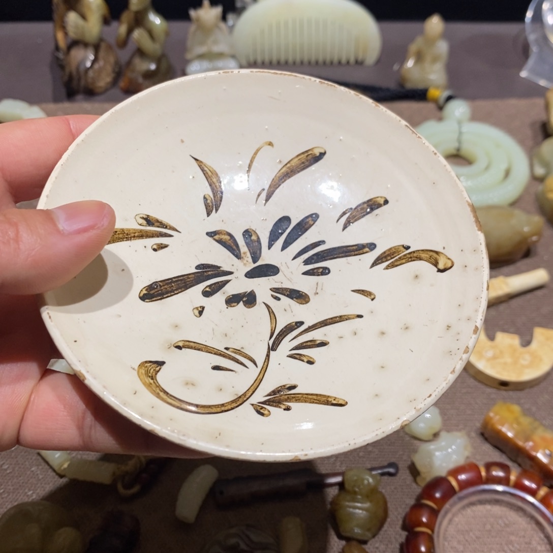 随***玉瓷片白底印花好物推荐