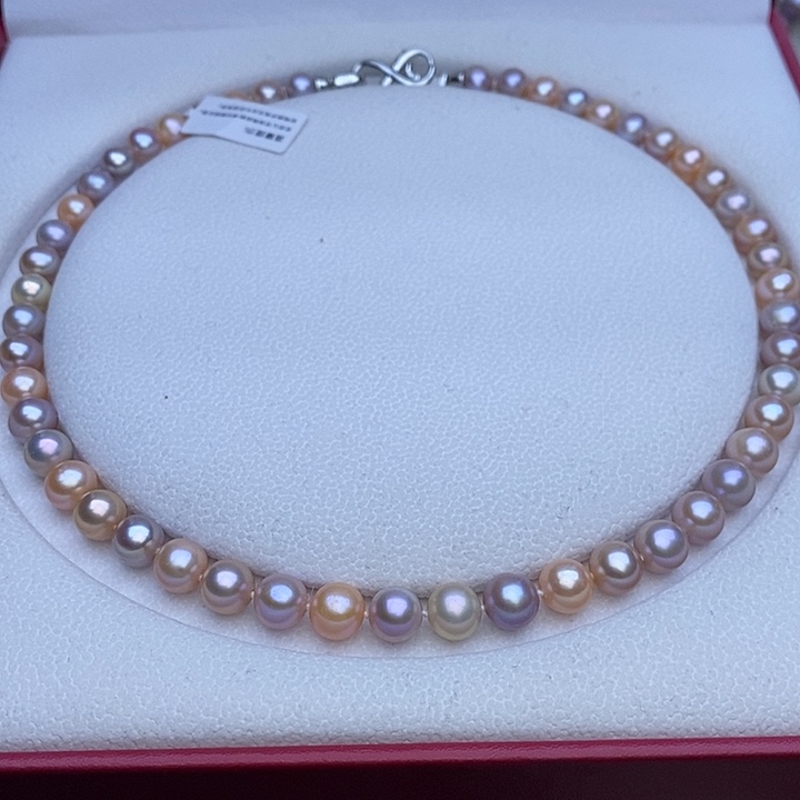 淡水珍珠项链未镶嵌8-8.5mm无核