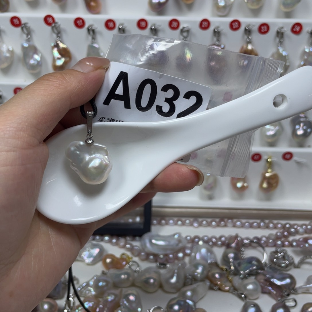 淡水珍珠巴洛克银S925镶嵌