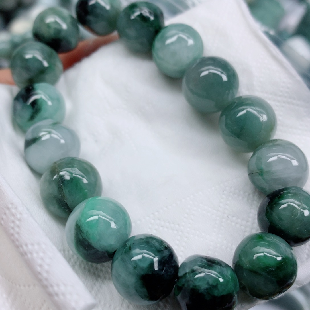 翡翠未镶嵌项链珠子批发