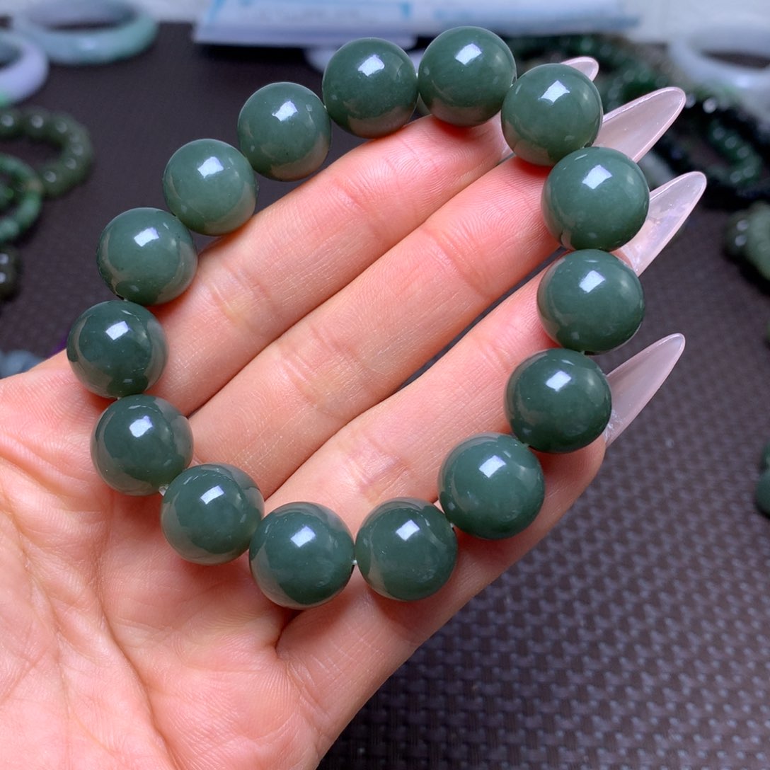 未镶嵌手串和田玉卡14