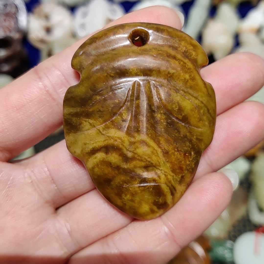 和田玉车挂未镶嵌