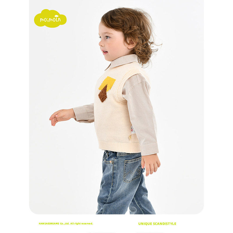 moimoln小云朵童装春季男童衬衫儿童长袖上衣宝宝外套