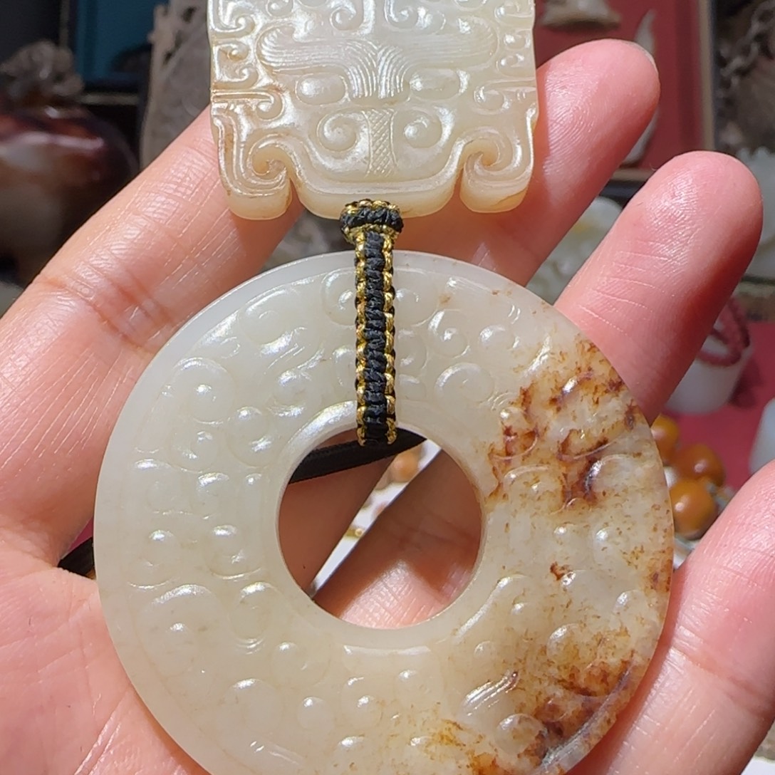 海***川和田玉未镶嵌挂件