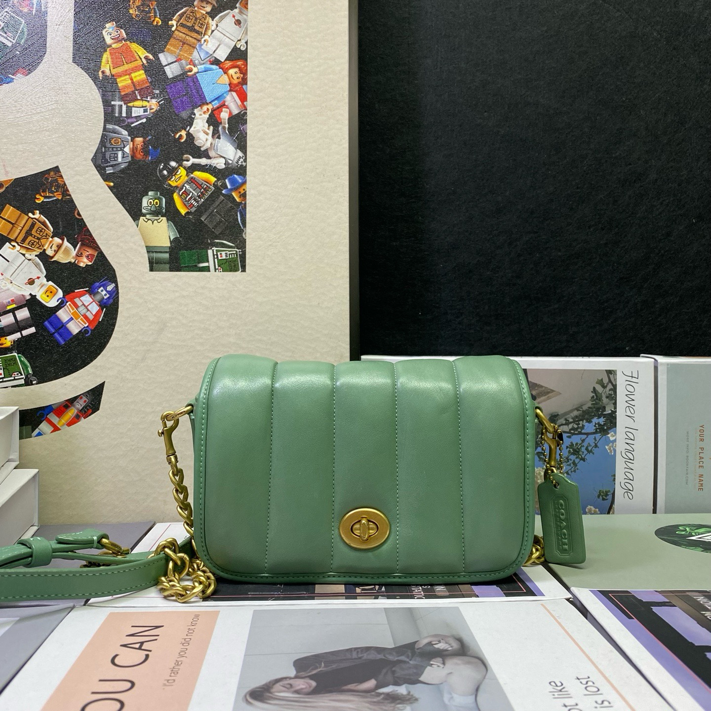 95新 COACH/蔻驰 23038斜挎包18*12