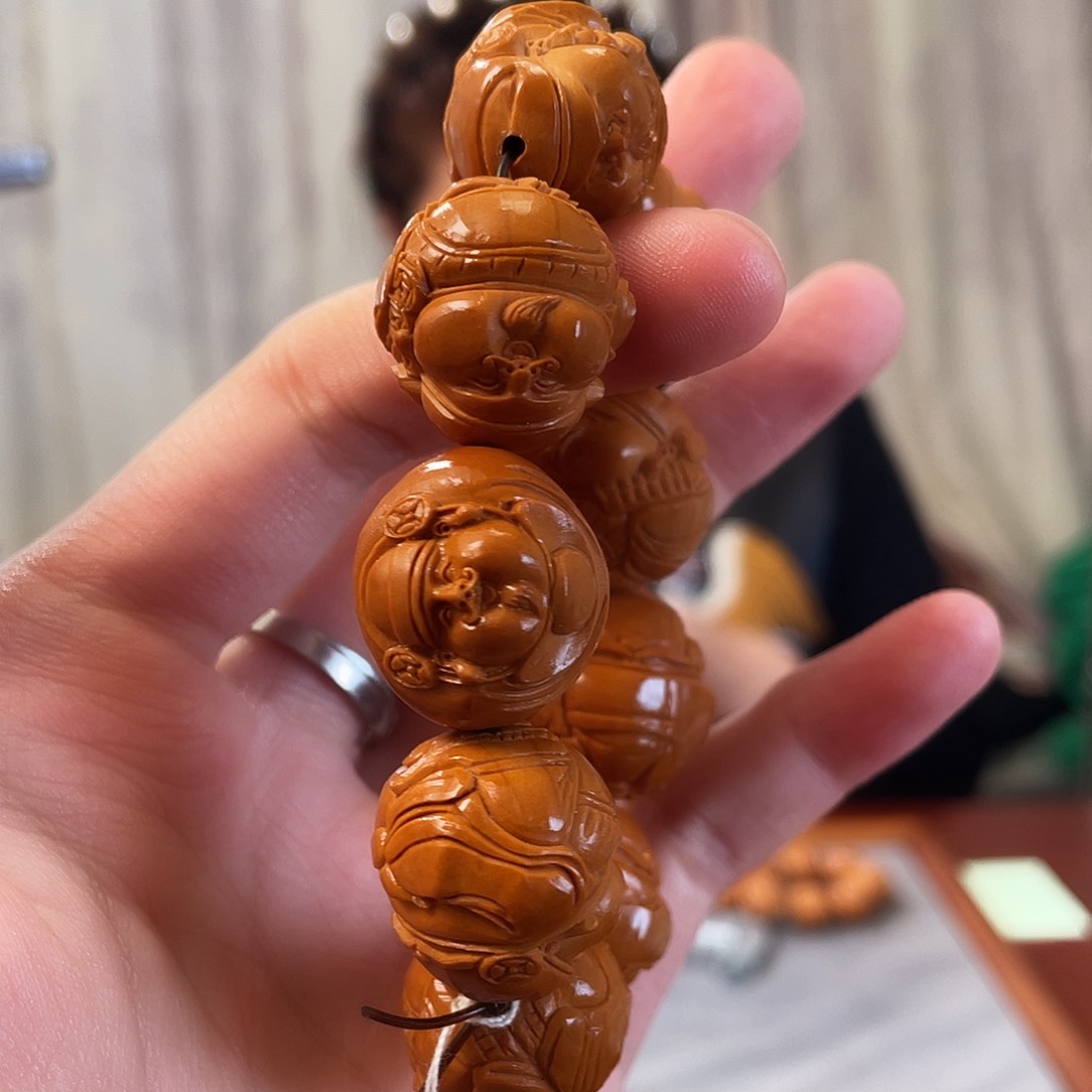 橄榄核吊坠海派财神