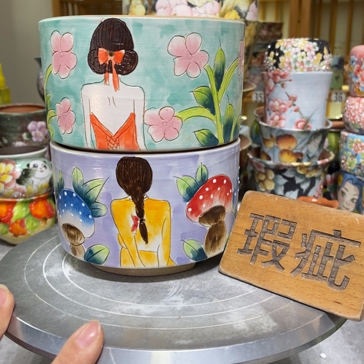 景德镇艺术手绘作品