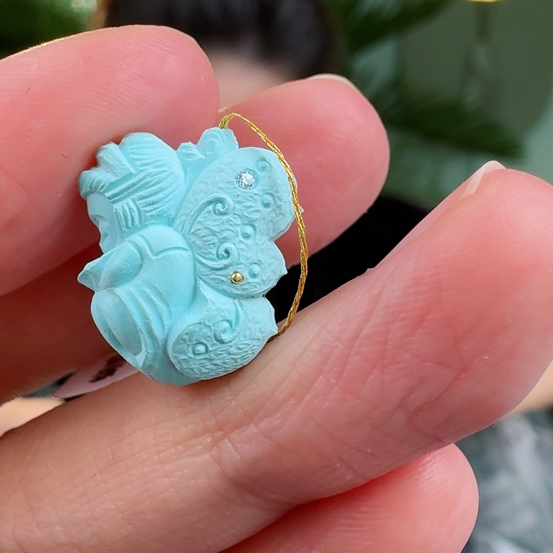 绿松石珠宝奇石未镶嵌