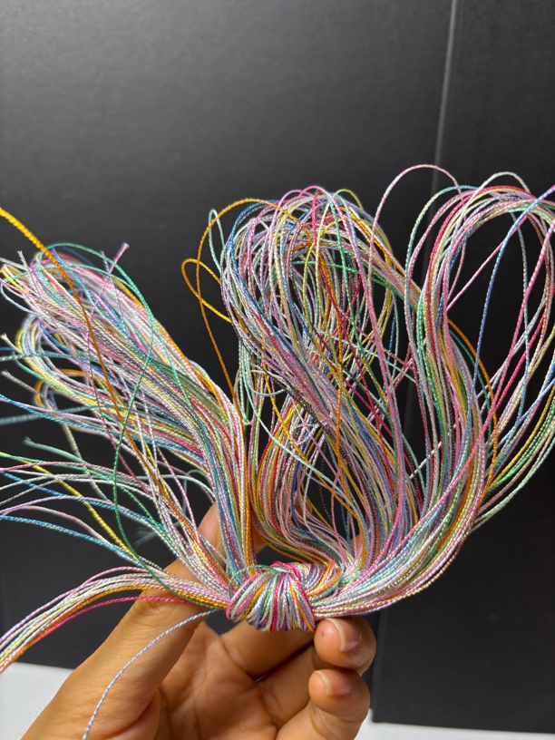 6股幻彩线金银线变色龙编织线cs6股手工刺绣线莲花DIY手绳