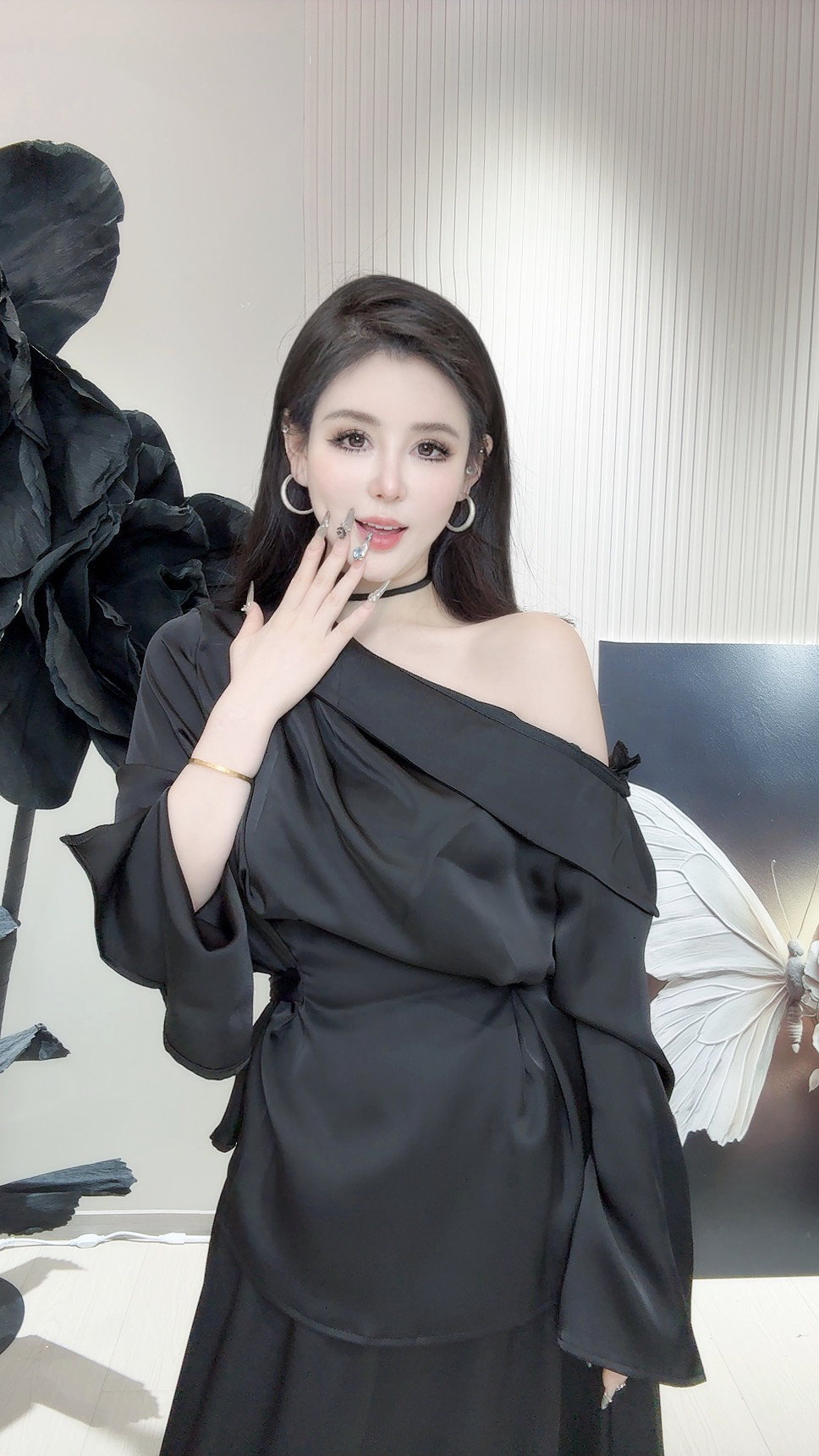 【GM家】醋酸时尚套装女装上衣设计师气质衬衫西装轻奢时尚连衣裙