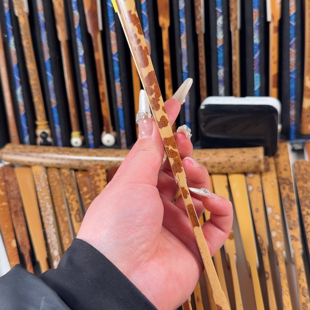 扇子碳**物兵哥扇艺斑竹小明