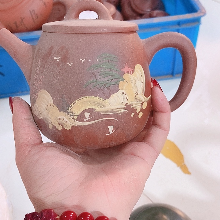 紫砂茶杯宜兴紫砂全手工制作