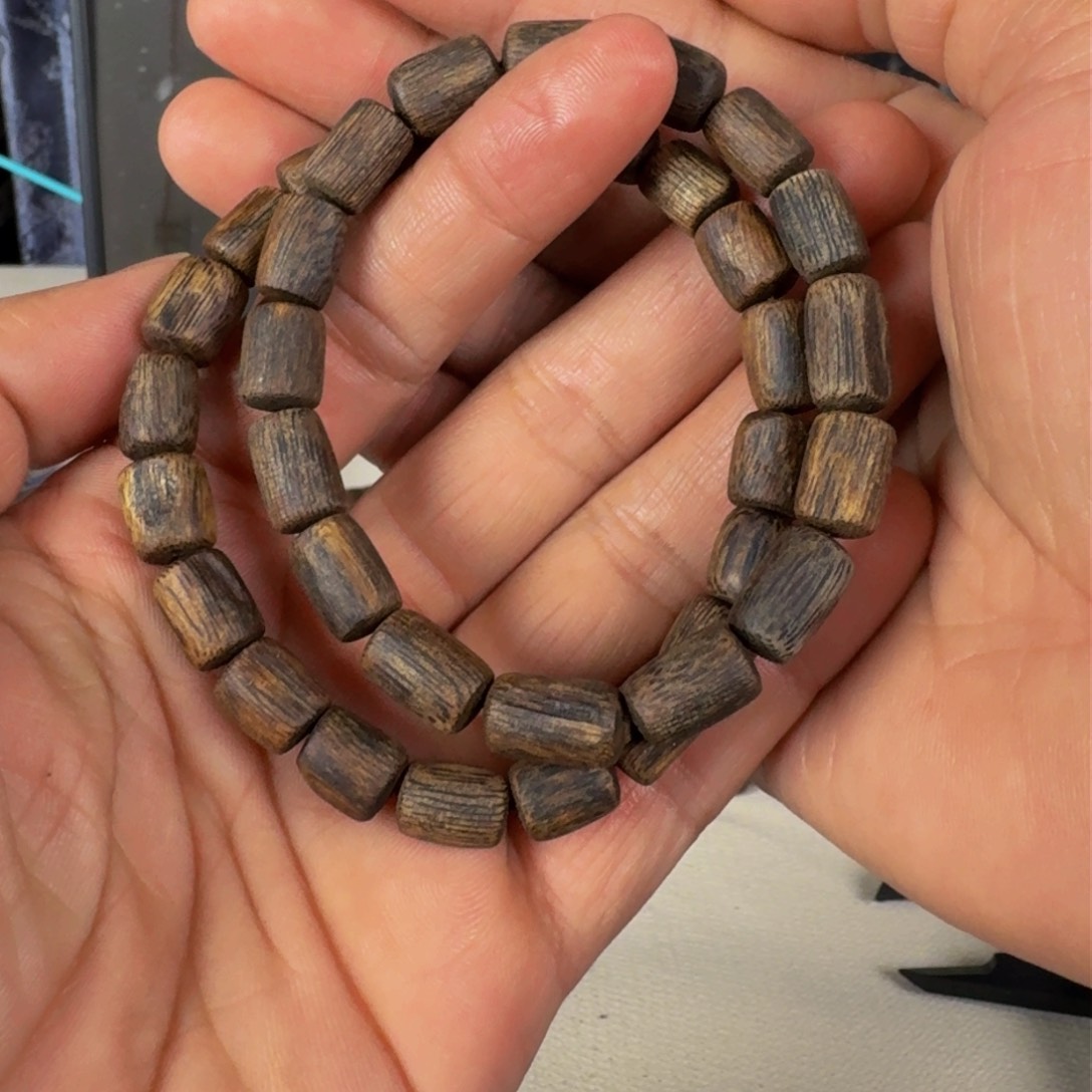 沉香手串白露沉水随形桶珠单圈卡8+保10克多样性发一