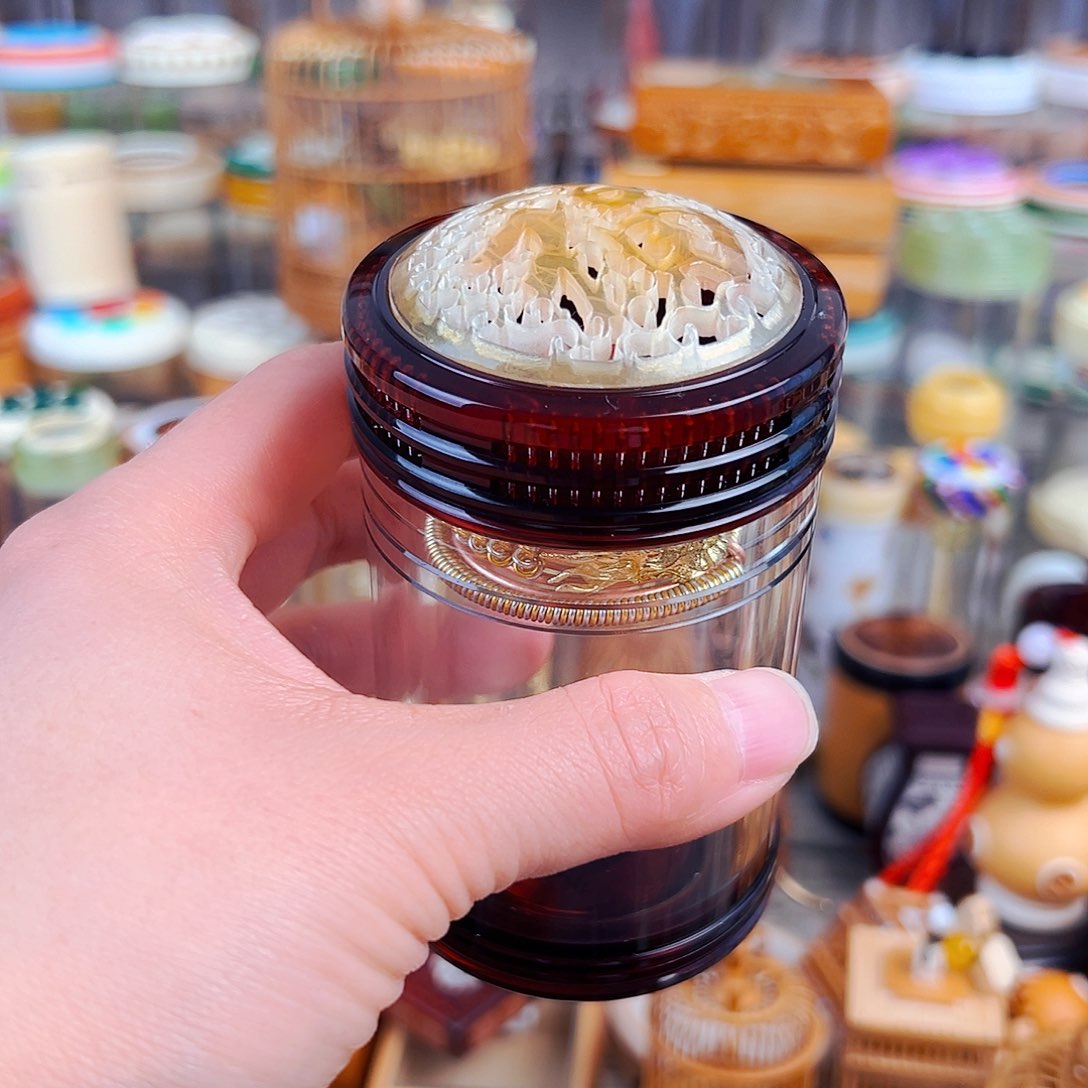 竹茶色蒙心款➕龙簧➕铁皮锅锅