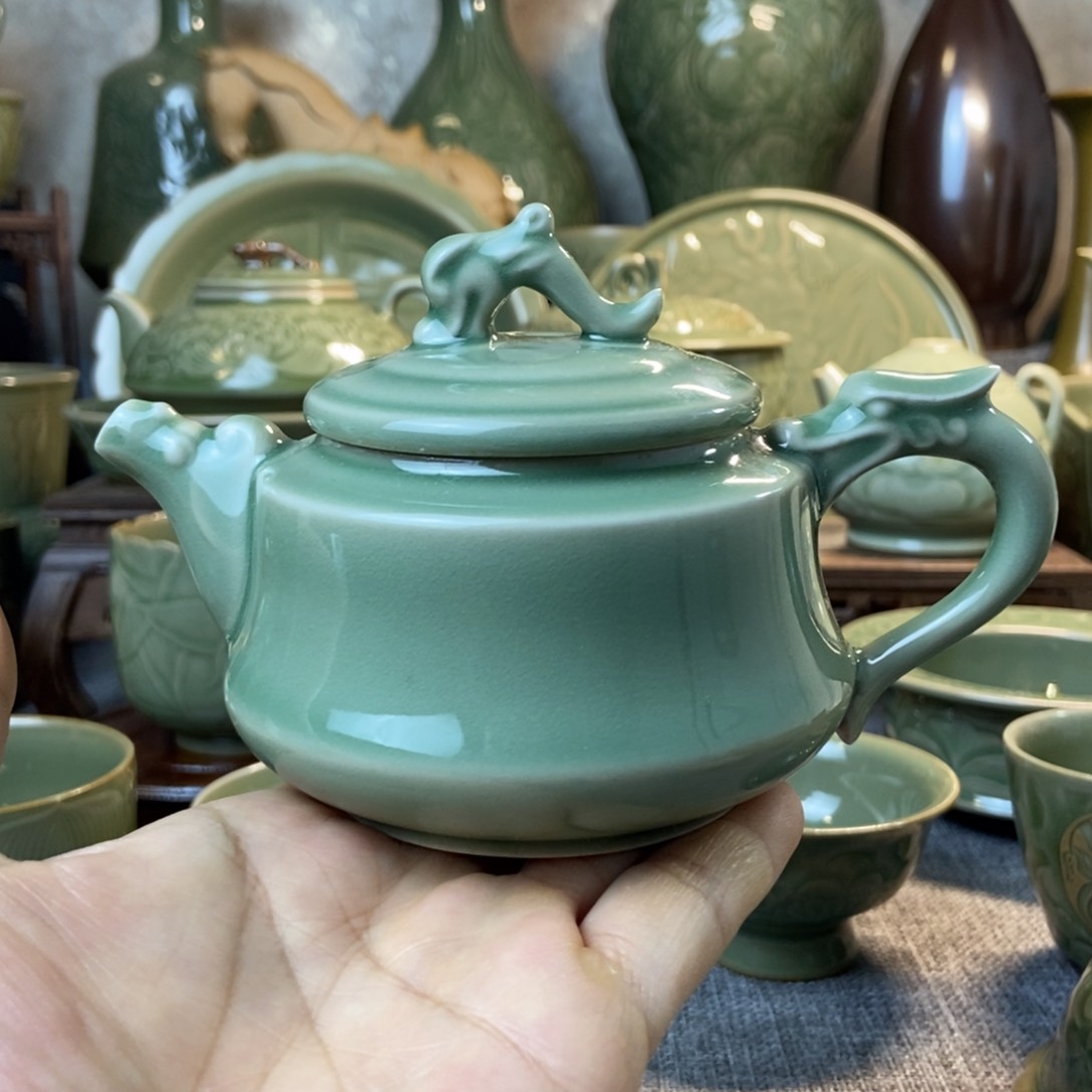 耀州窑福利款龙头壶