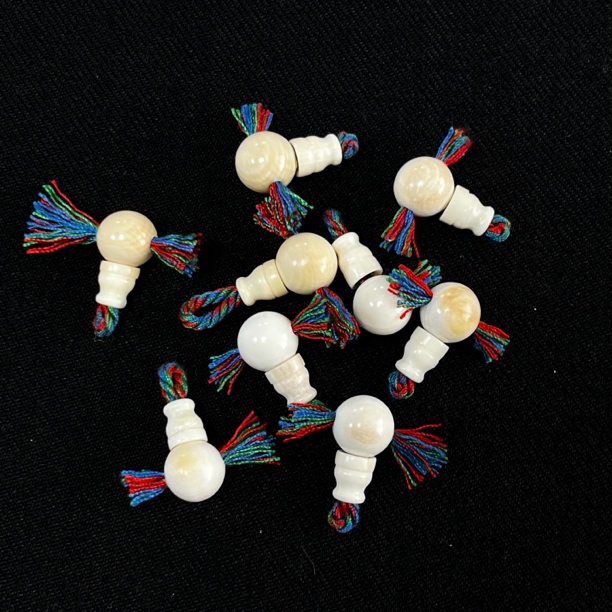 PT111 圆珠分体三通约珠径8*高度14mm 只做天然猛犸牙