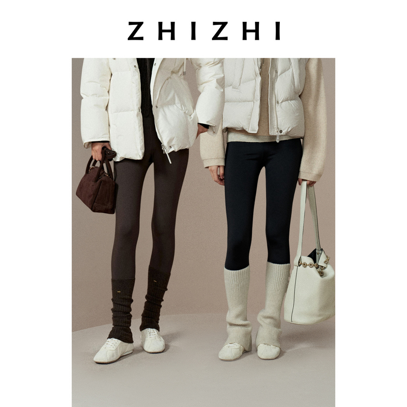 致知 宝鼎见 抓绒瑜伽裤无痕裁剪高腰25年冬季新款ZZ2EWKK1126