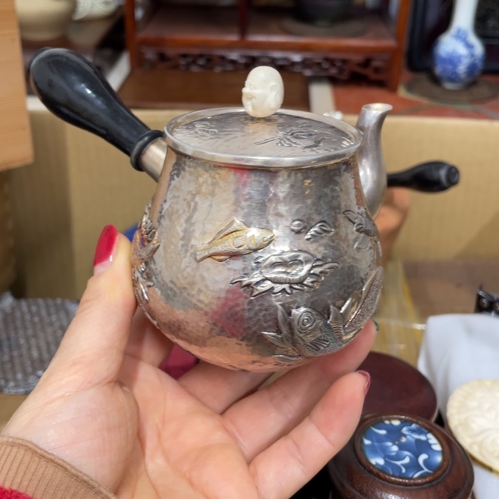 银中古艺术品摆件