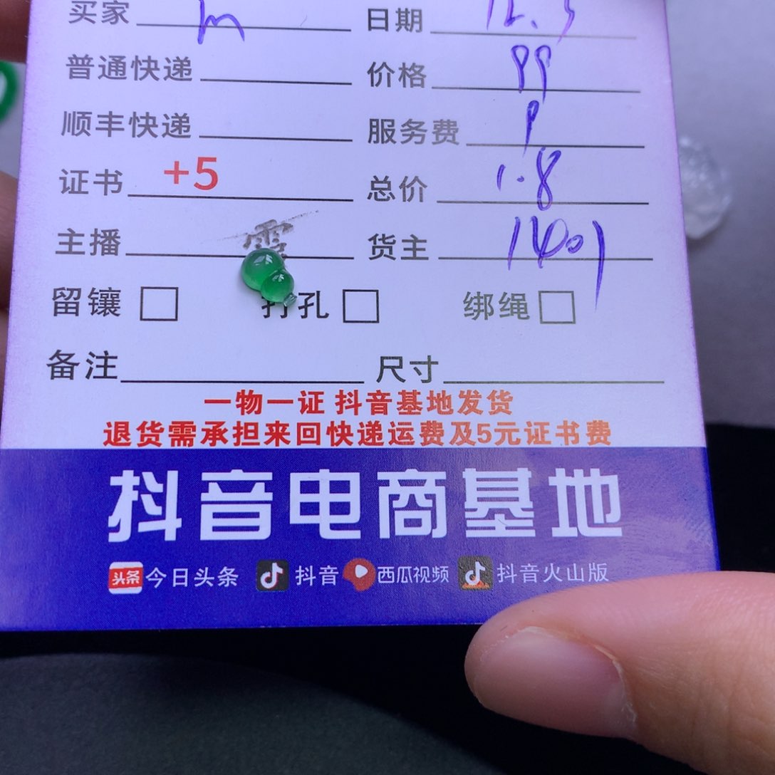 颈饰未镶嵌翡翠m**宁