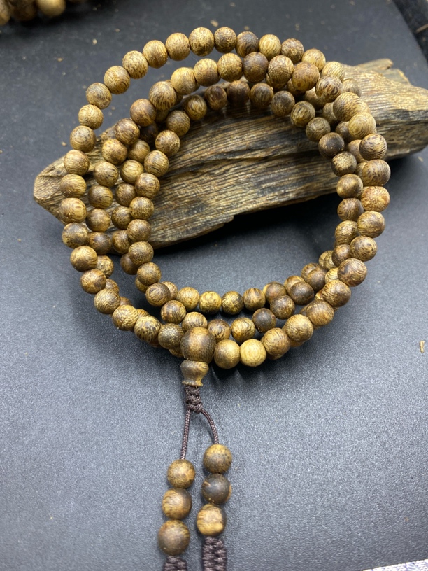 05老白棋陆河棋楠沉香手串138颗原汁原味多样性发货