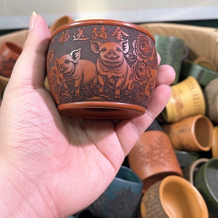 茶杯紫砂全手工紫砂主人杯