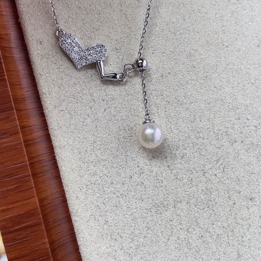 海水珍珠吊坠(不含链)银S925镶嵌