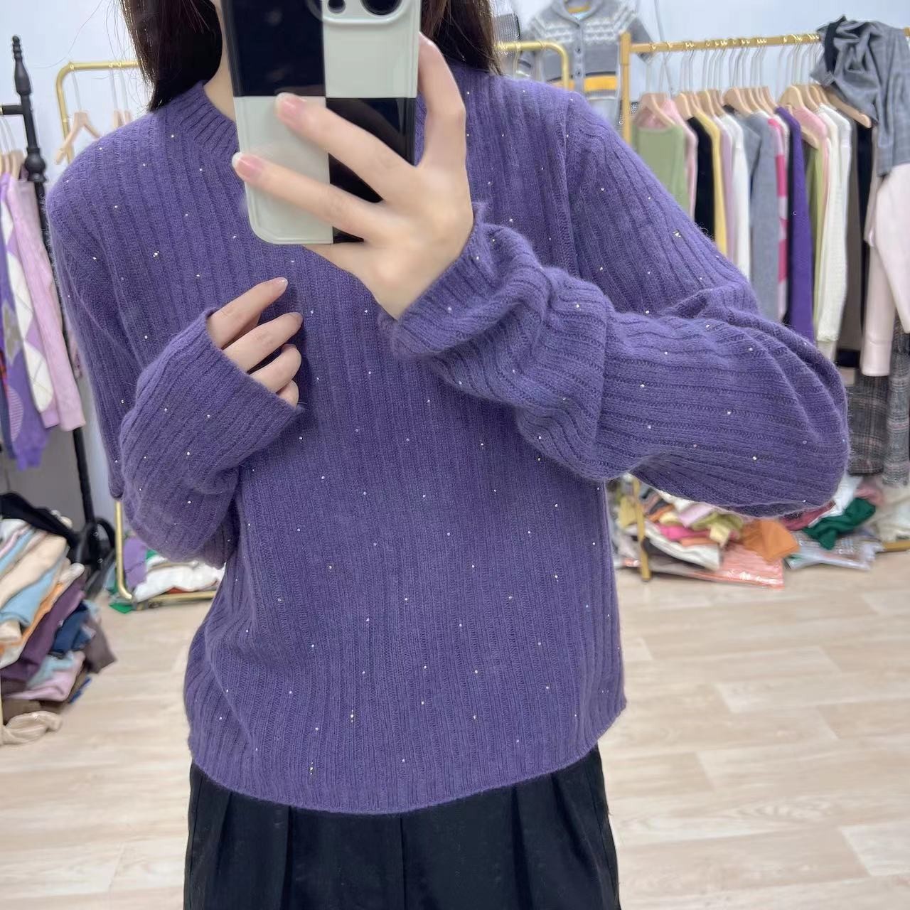 101（部分无水洗唛，介意慎拍）百搭气质秋冬季显瘦针织衫