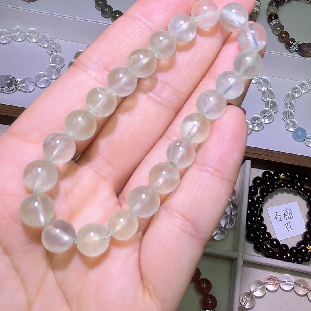 水晶手链未镶嵌葡萄石