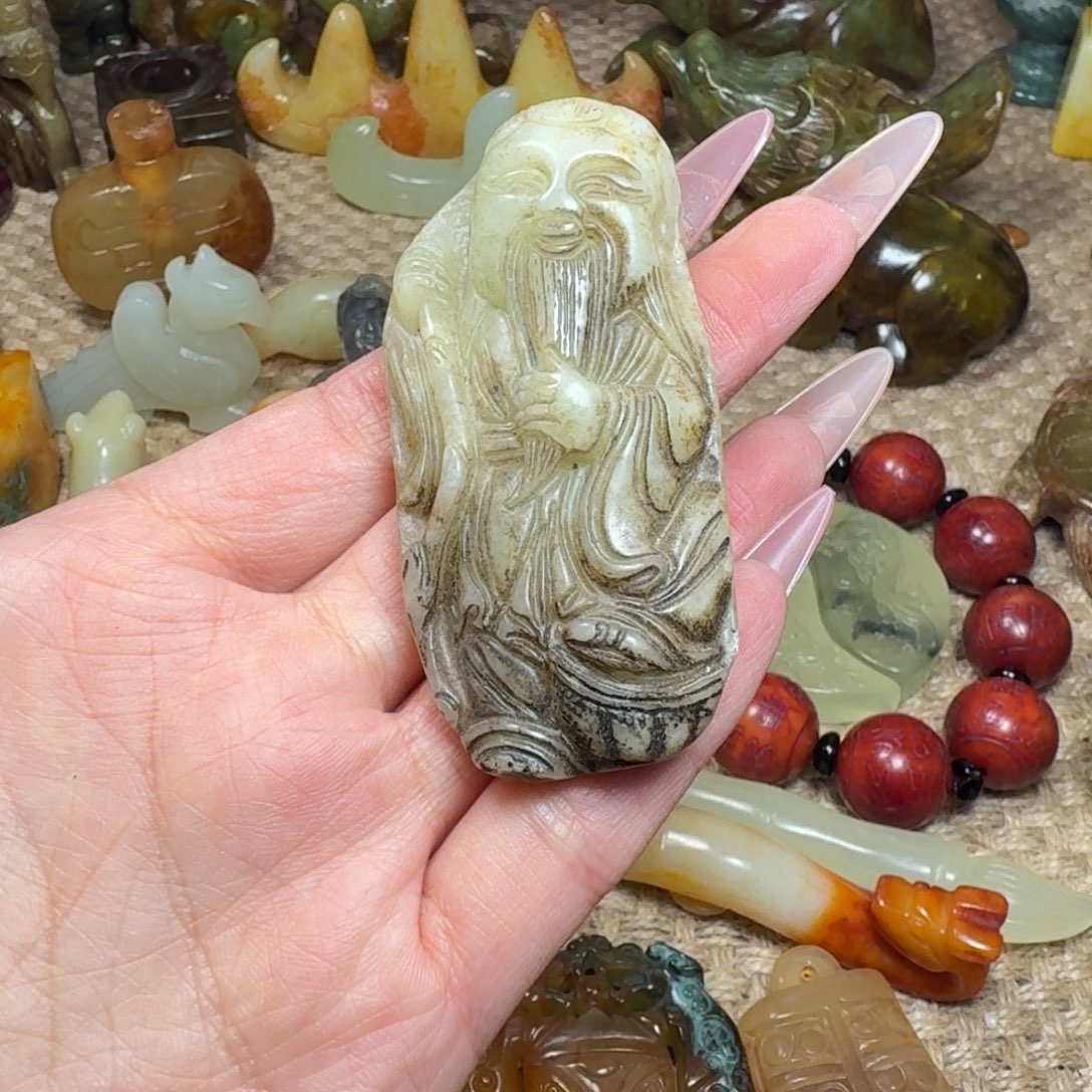 白玉菩提吊坠挂件