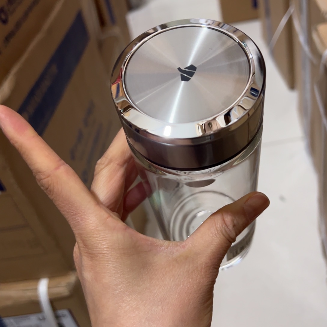 万象U48本色单层烫手玻璃杯460杯套