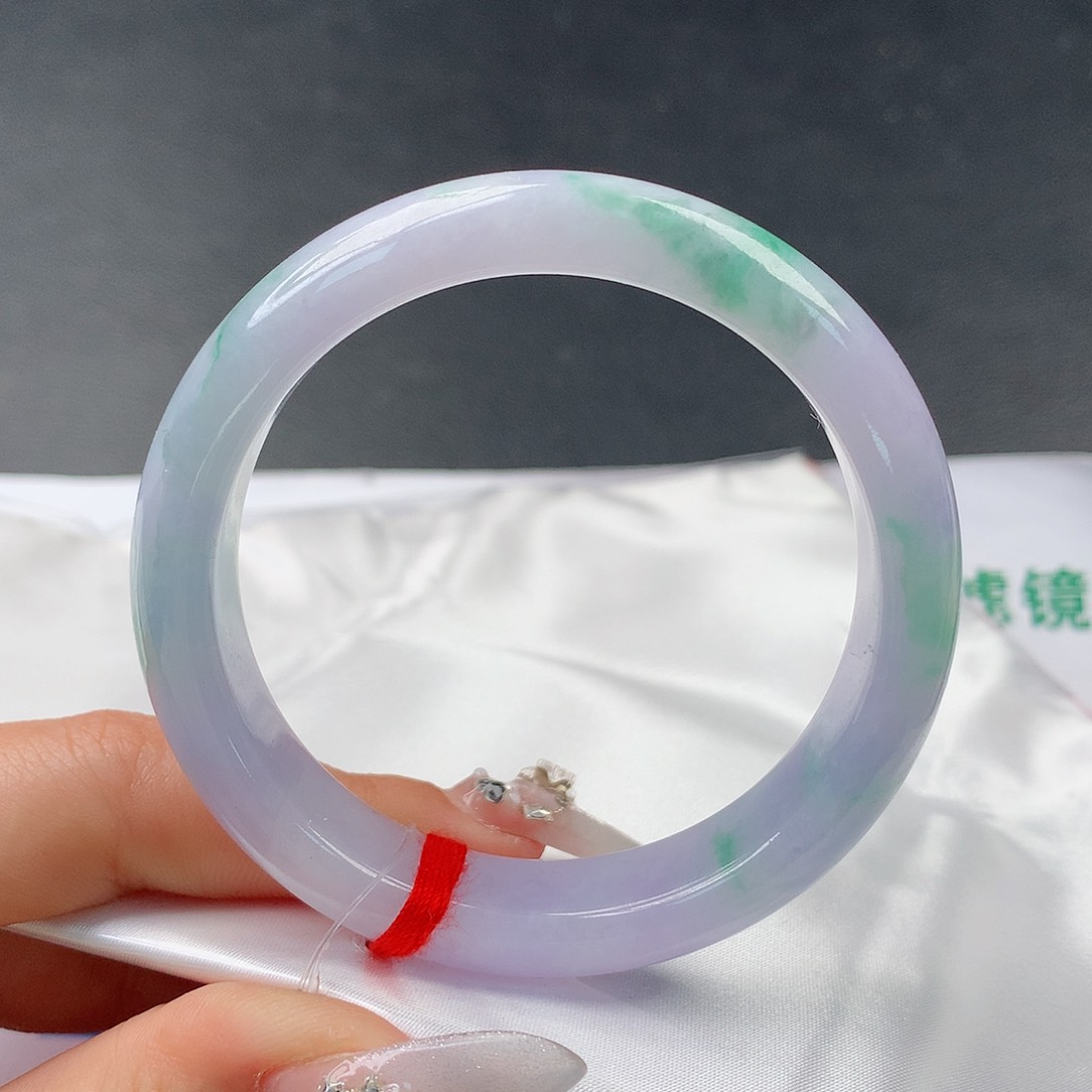 翡翠手镯未镶嵌用****453正圈春彩