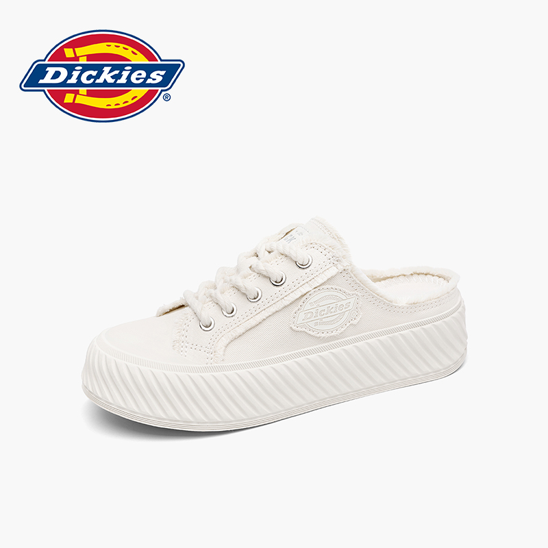 Dickies秋季一脚蹬半拖男女鞋情侣款潮鞋百搭拖鞋休闲外穿帆布鞋