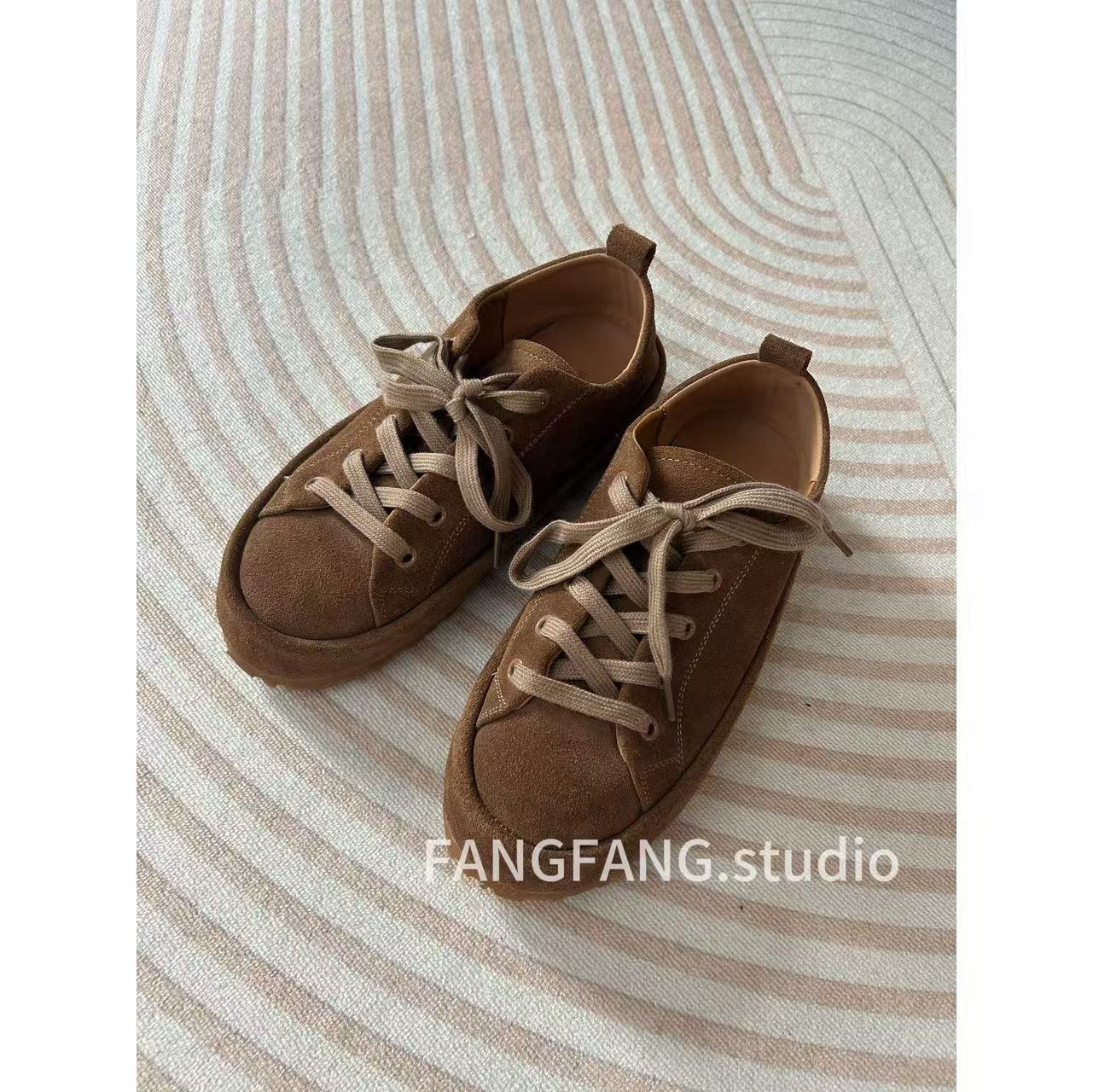 F.F透气青年春季休闲系带休闲板鞋夏季板鞋复古布鞋0047