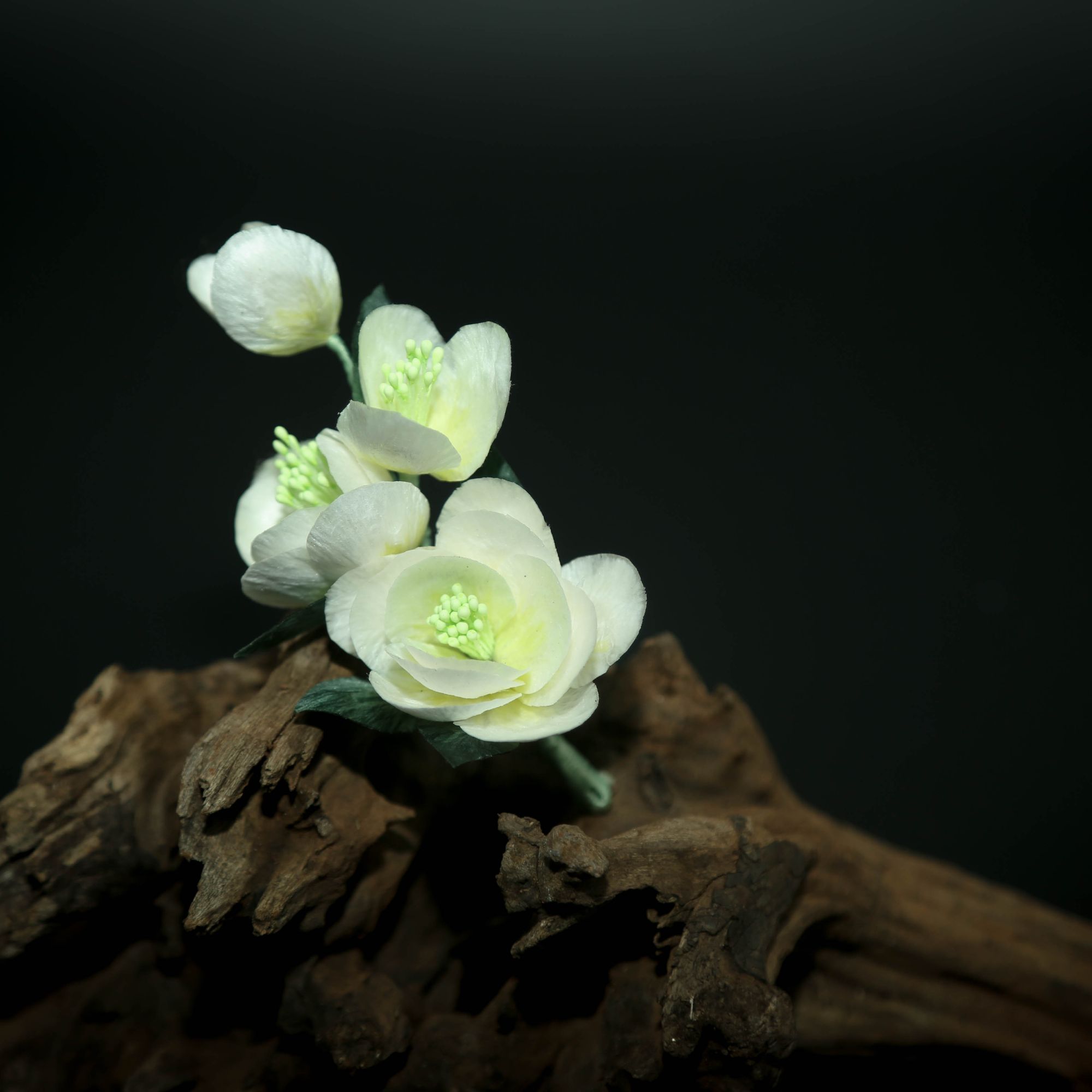 非金属布艺婚庆饰品 非遗绒花复古风发夹国风发卡纯手工气质发饰