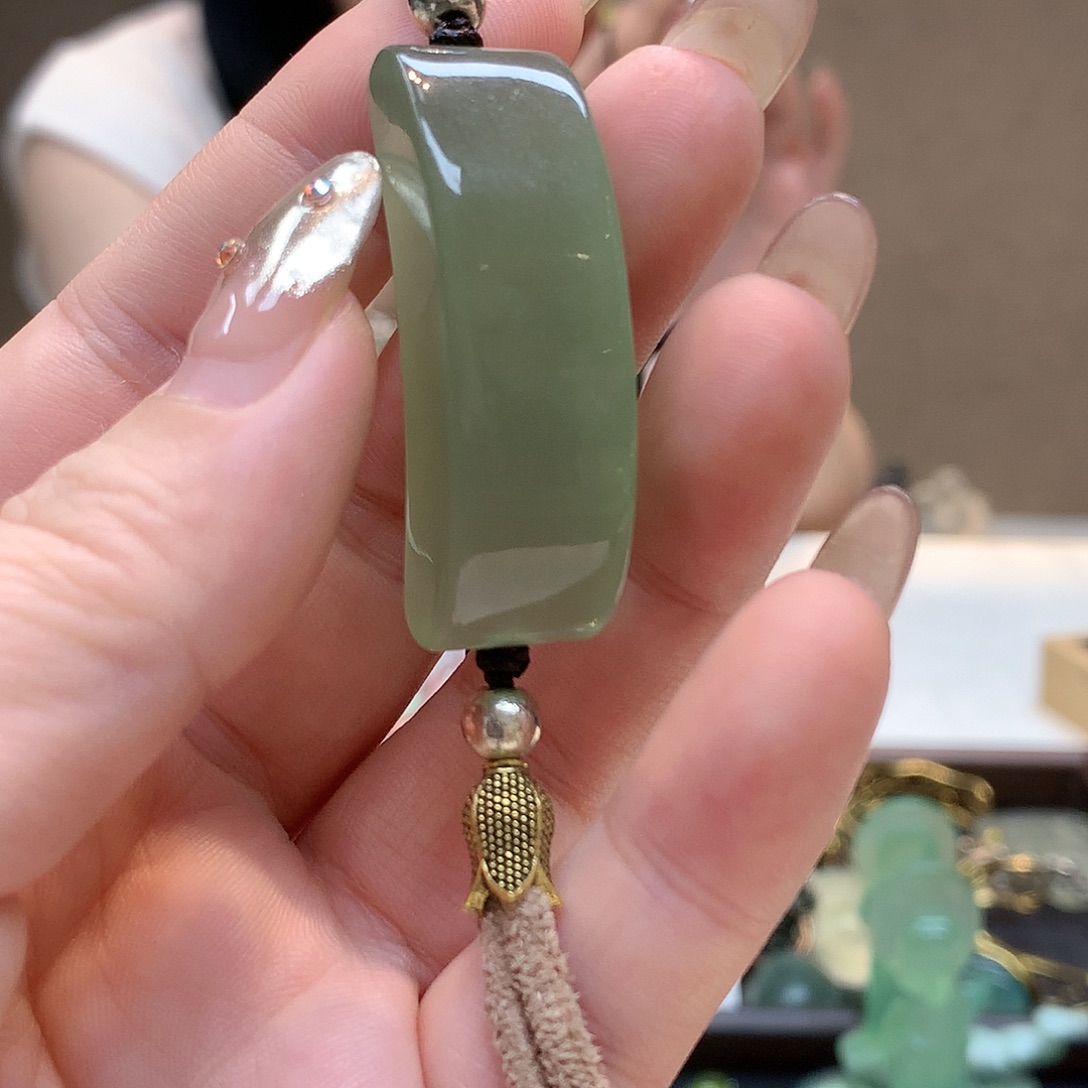 合金蛇纹石玉手链