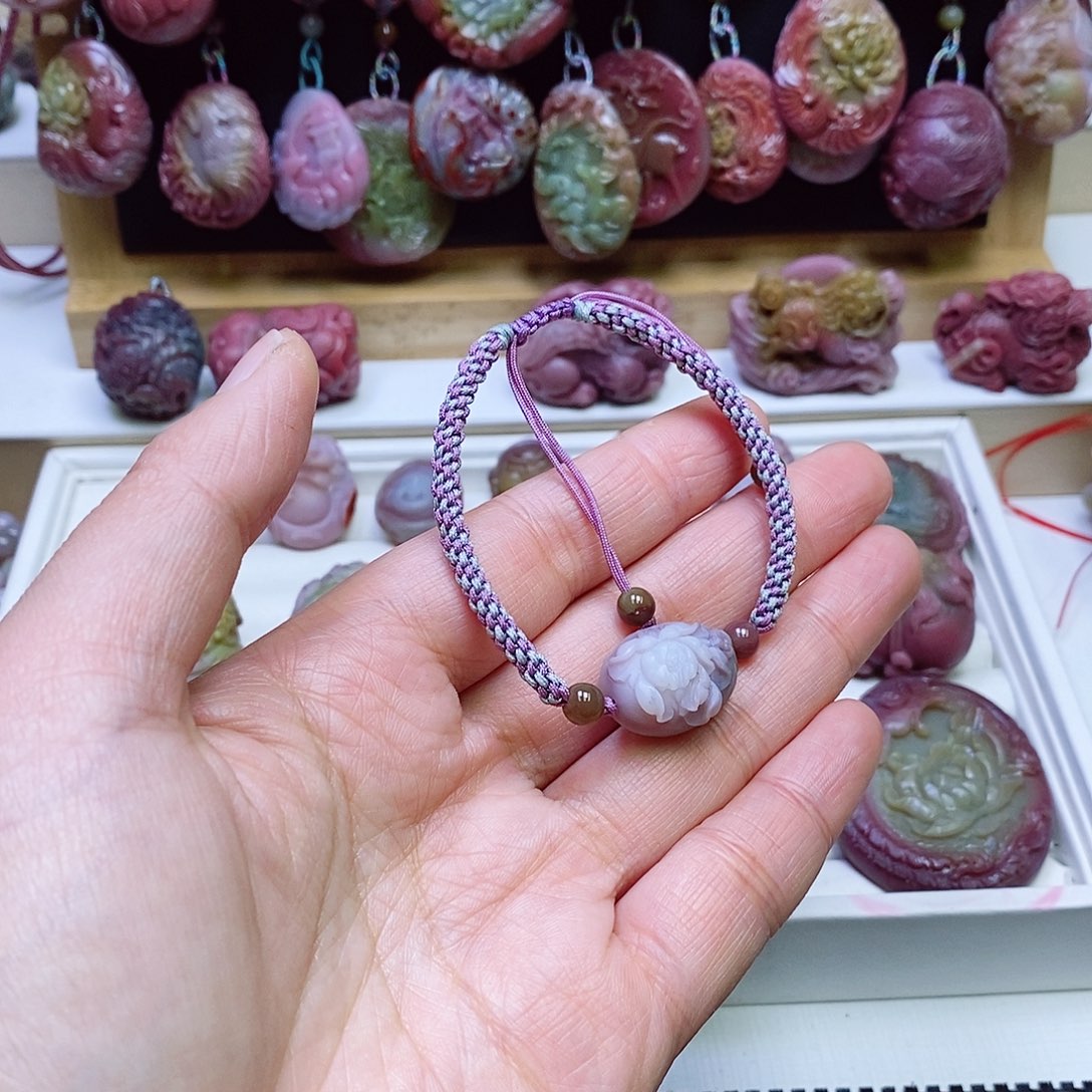 玛瑙/玉髓盐源玛瑙手链未镶嵌