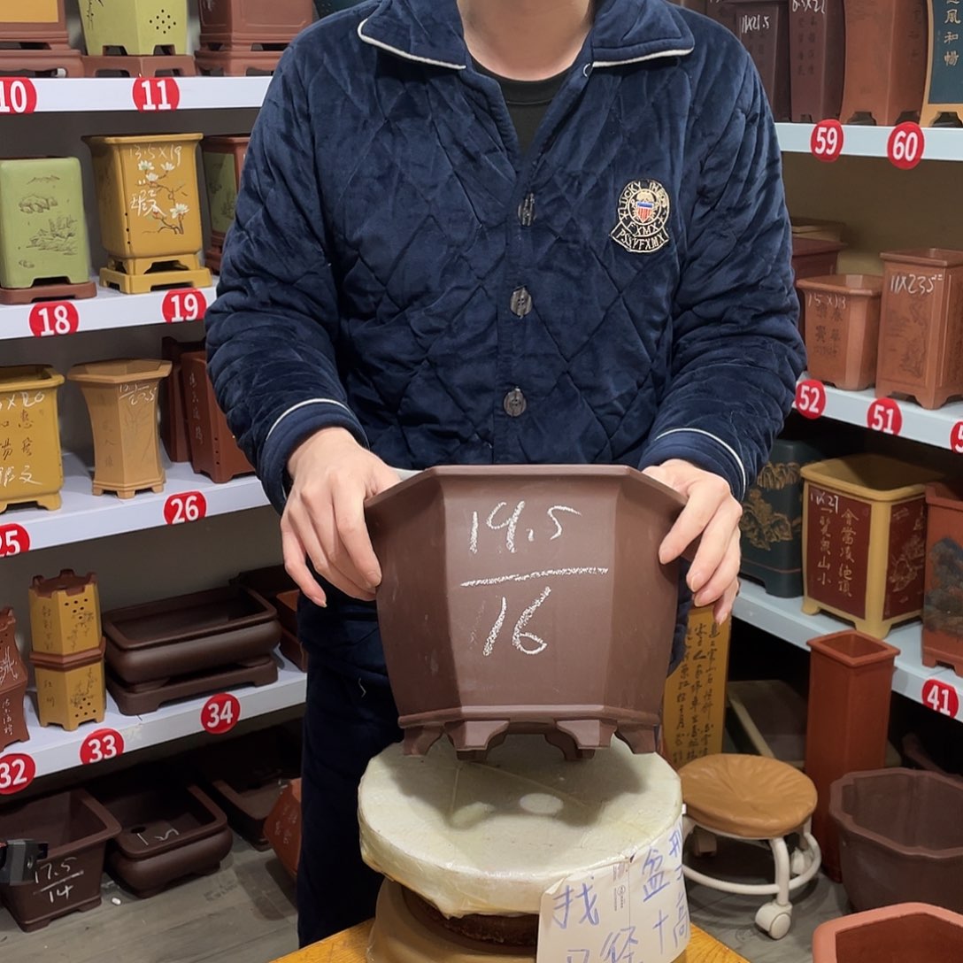 紫砂天心紫砂手工花盆