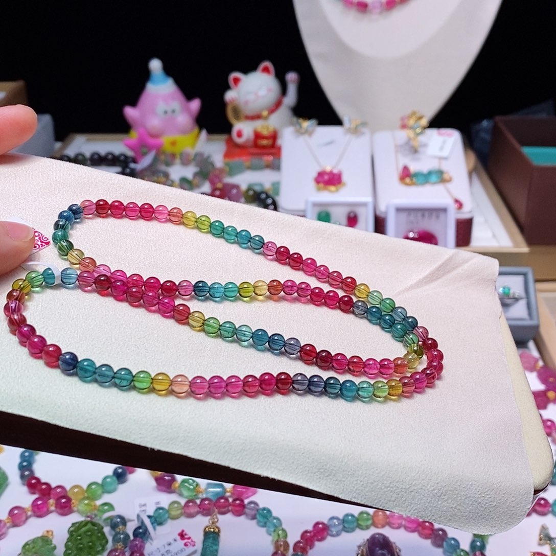 碧玺碧玺手链未镶嵌