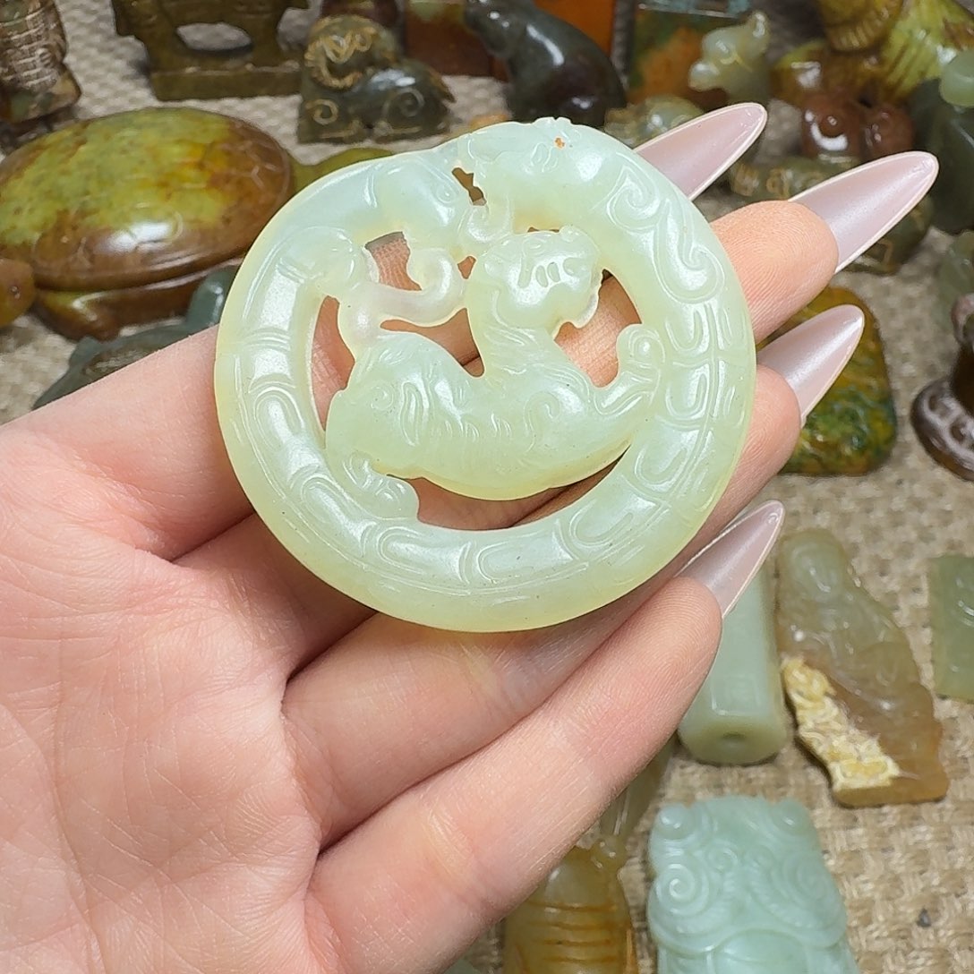 白玉菩提吊坠挂件