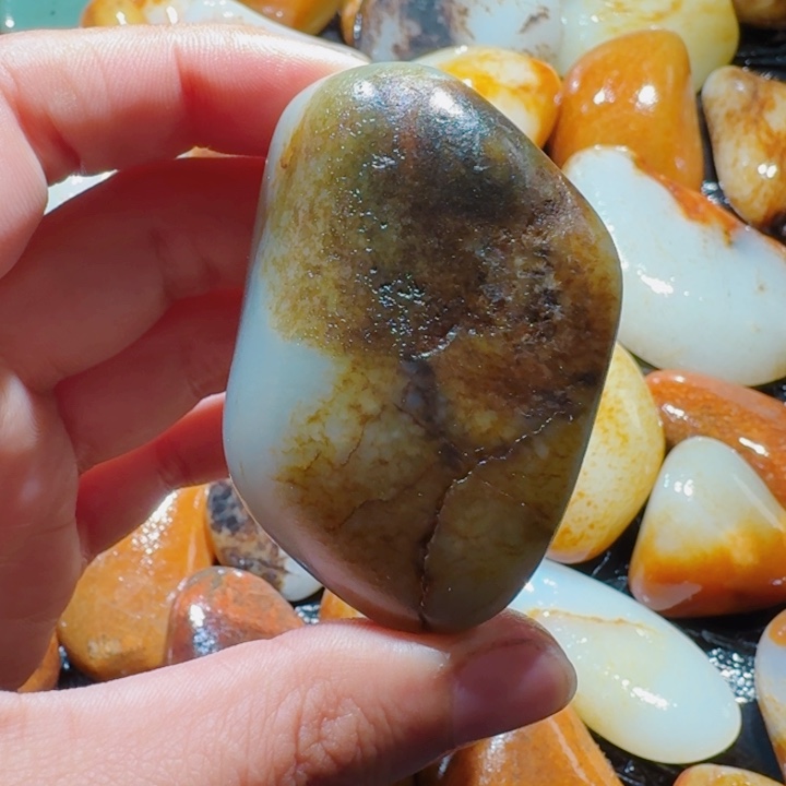 和田玉未镶嵌挂件112克