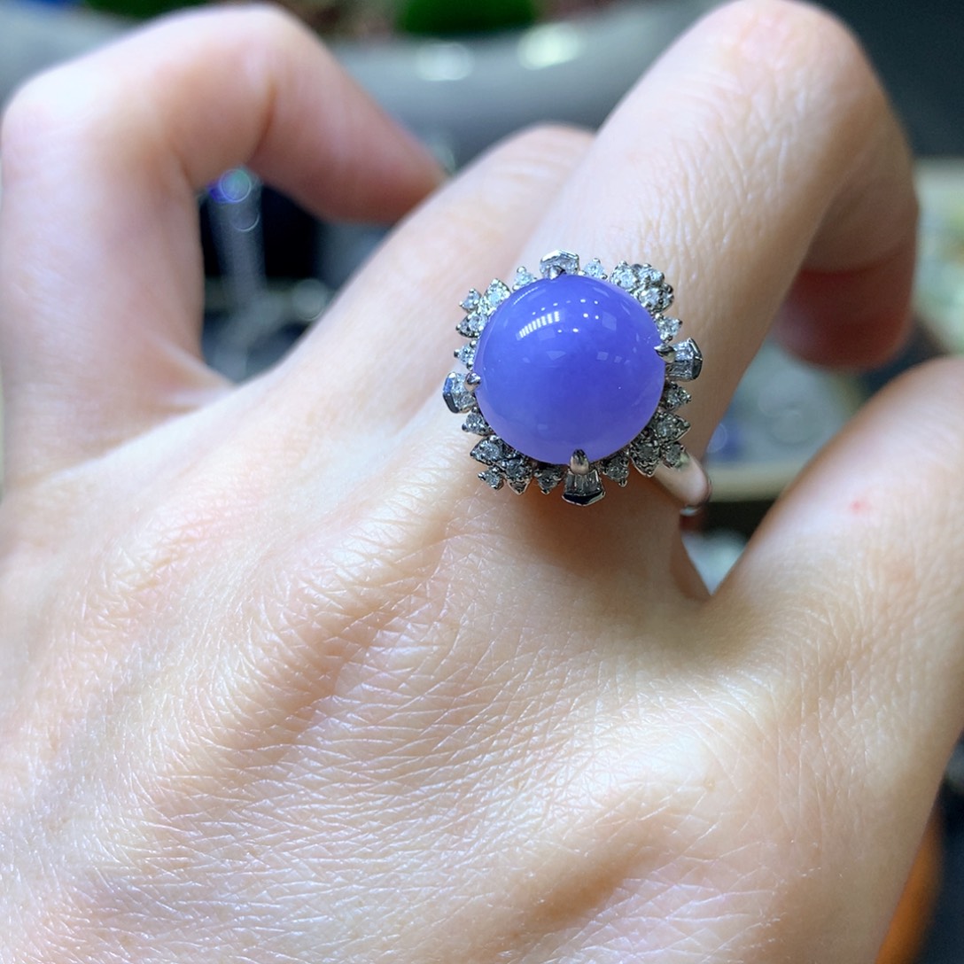 【闪购商品】翡翠颈饰18K金镶嵌翡翠吊坠项链