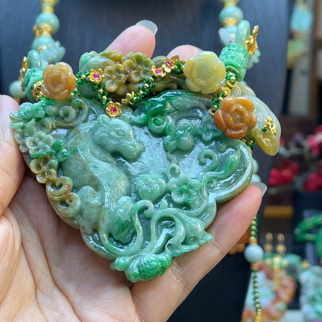 翡翠毛衣链未镶嵌48小时鉴赏期