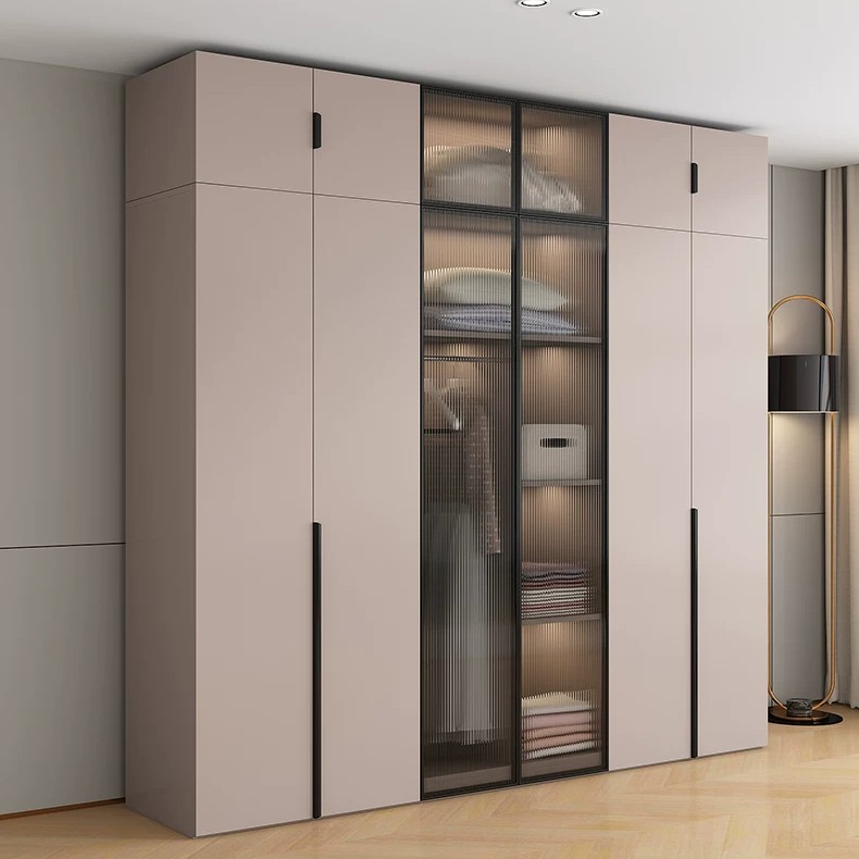 实木衣柜家用卧室轻奢储物柜子简约全套现代衣柜出租屋大容量组合