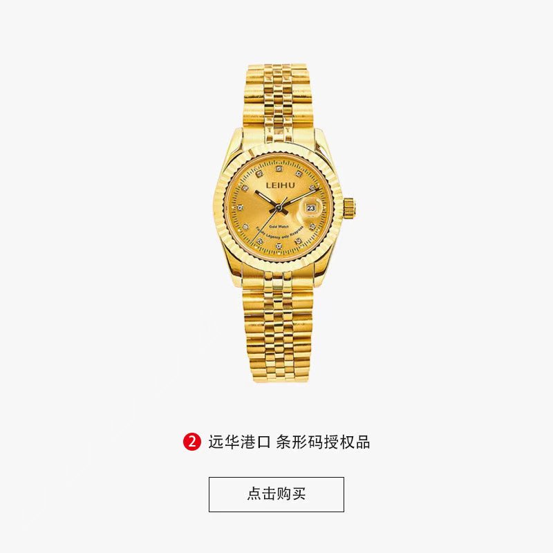 【钻日志女款】LEIHU/夜光/全自动机械手表