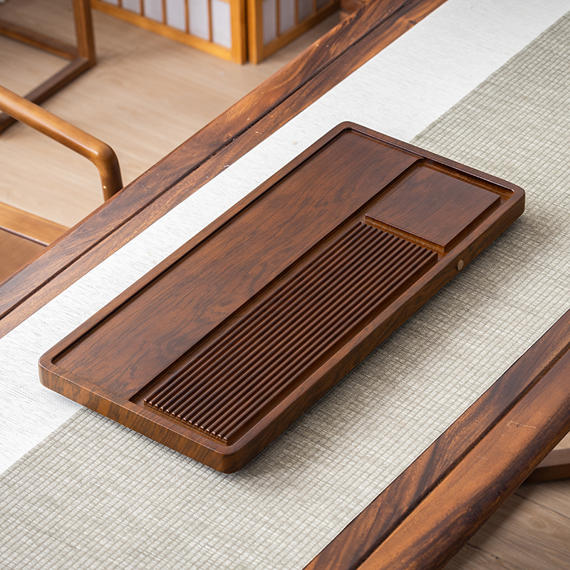 70*32cm【送水管水球】品益茶盘家用实木小茶台客厅干泡台