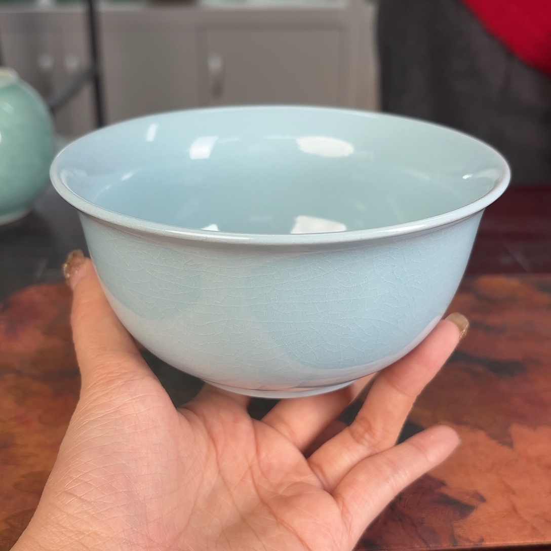 龙泉云间青瓷小米茶器